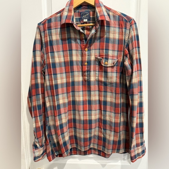 J. Crew Other - Men's Plaid Shirt - Red and Blue